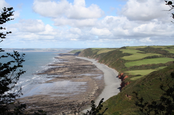 view from Peppercombe Castle