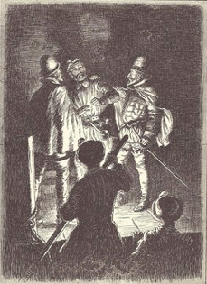 Sir Lewis Stukeley arrests Captain Sam King at Tilbury quayside