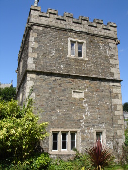 Side view of Fitzford gatehouse in 2008