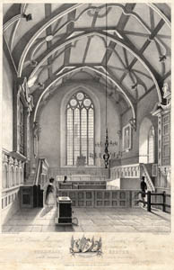 Interior of Exeter Guildhall in 1839
